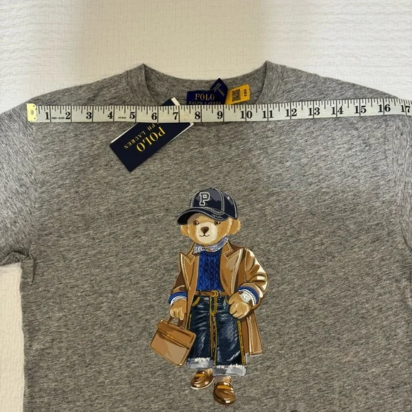 Ralph Lauren Gray women’s T-Shirt with Bear Graphic - Picture 6 of 6